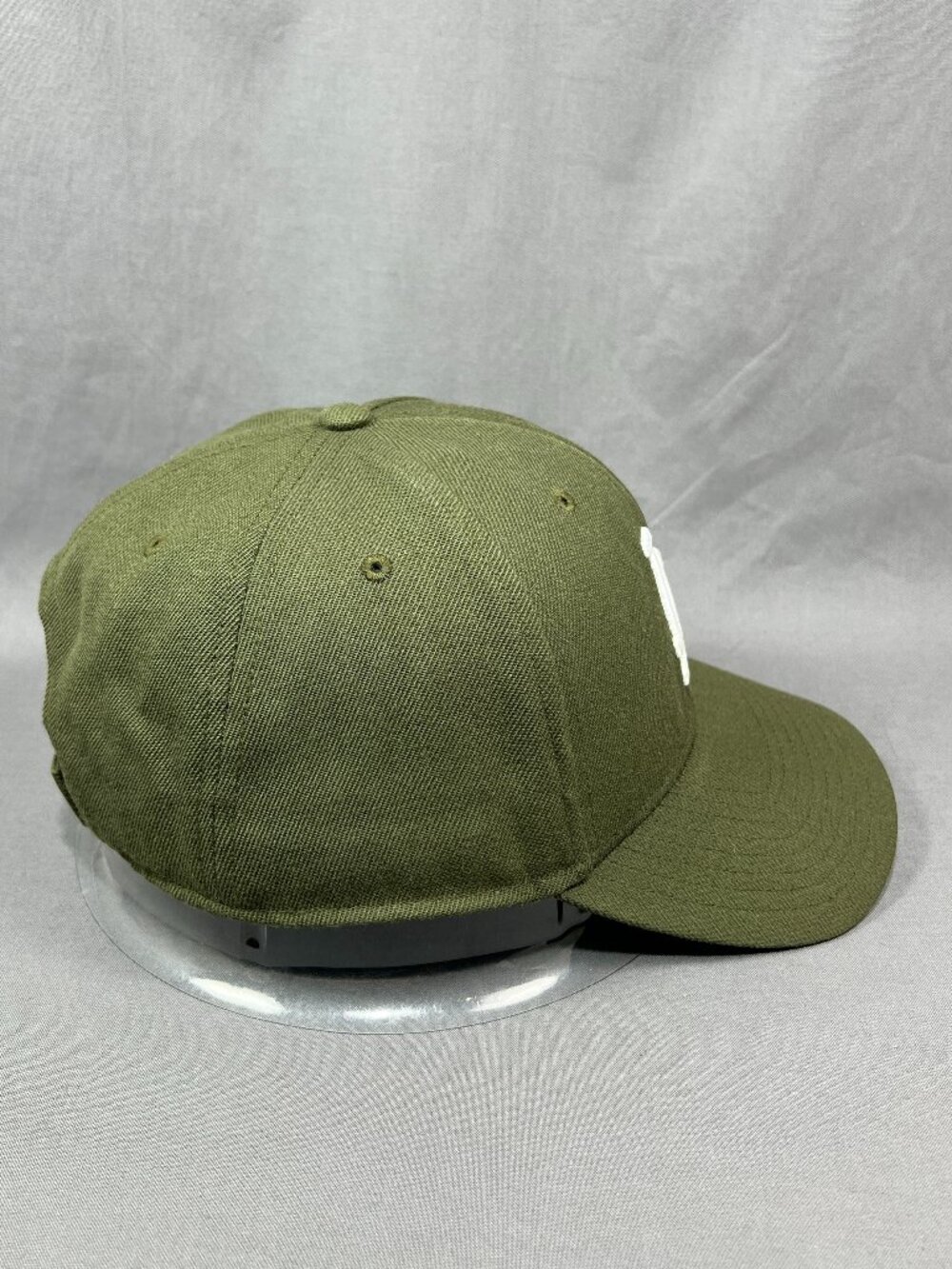 Los Angeles Dodgers LA 47 Brand MLB Strapback Hat Olive Green Adjustable Mens - Picture 5 of 16